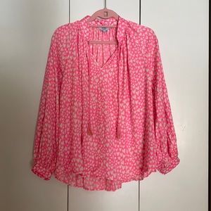 Pink Hearts 💗💗 Blouse Crown & Ivy 🌸🌷